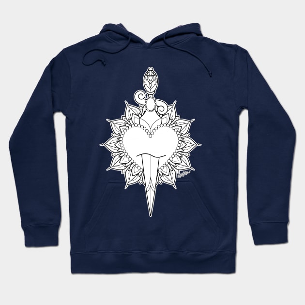 Dagger Heart Hoodie by holly_astral